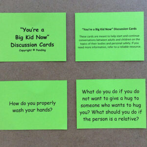 "You're a Big Kid Now" Discussion Cards - Actual Set of Handheld cards