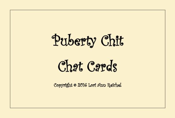Puberty Chit Chat Cards - pdf version