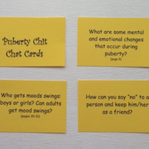 Puberty Chit Chat Cards - actual handheld version