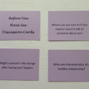 "Before You Have Sex" Discussion Cards - handheld set